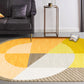 Scandinavian Novelty Rug in Green and Orange Color Block Geometric Pattern Rug Polyester Anti-Slip Carpet for Home Decor Clearhalo 'Area Rug' 'Rug' 1715001