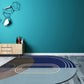Modern Irregular Novelty Rug in Green and Blue Color Block Pattern Rug Polyester Washable Carpet for Home Decoration Clearhalo 'Area Rug' 'Rug' 1715340