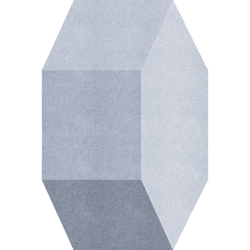 Grey Irregular Bedroom Rug Novelty Color Block Geometry Pattern Area Rug Polyester Anti-Slip Backing Carpet Clearhalo 'Area Rug' 'Rug' 1715387