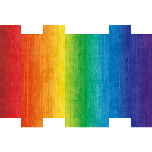 Simple Novelty Irregular Rug Colorful Ombre Rainbow Pattern Rug Polyester Non-Slip Carpet for Home Decor
