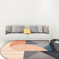 Contemporary Novelty Rug in Red and Orange Color Block Stripe Pattern Rug Polyester Non-Slip Carpet for Home Decor Yellow-Red Clearhalo 'Area Rug' 'Rug' 1715499