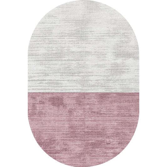 Novelty Living Room Rug in Pink and Blue Color Block Print Rug Polyester Stain-Resistant Area Rug Clearhalo 'Area Rug' 'Rug' 1715573
