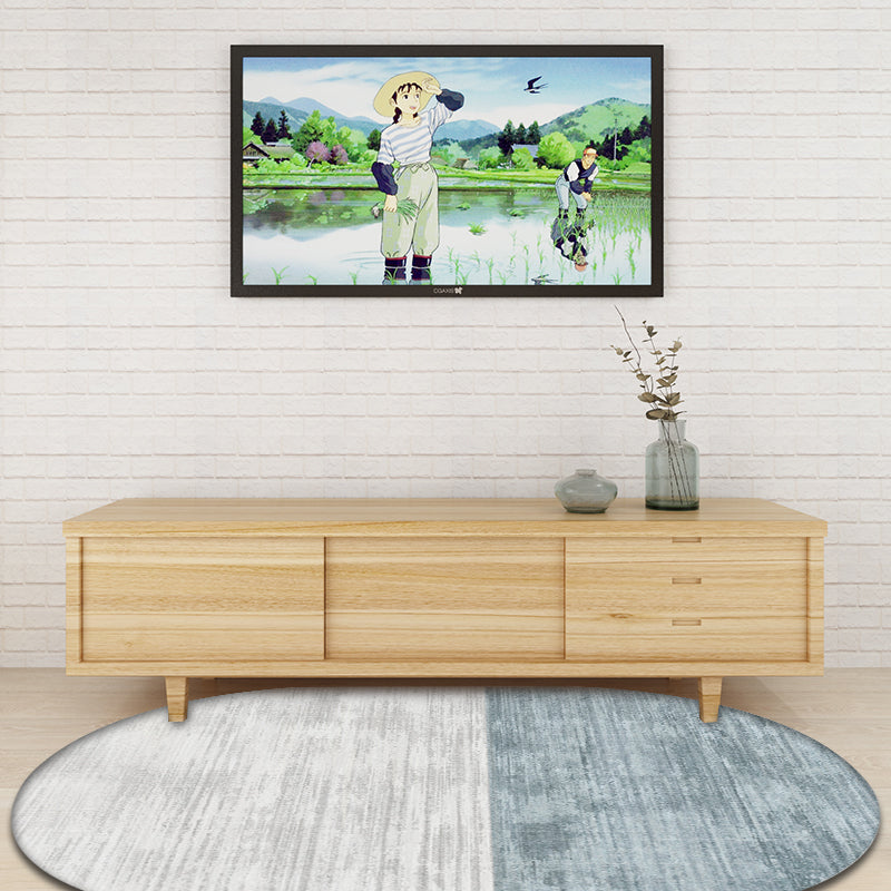 Novelty Living Room Rug in Pink and Blue Color Block Print Rug Polyester Stain-Resistant Area Rug Clearhalo 'Area Rug' 'Rug' 1715580