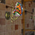 1 Light Mini Wall Sconce with Butterfly Rustic Loft Style Stained Glass Wall Mount Light in Blue/Orange Orange Clearhalo 'Industrial' 'Middle century wall lights' 'Tiffany wall lights' 'Tiffany' 'Wall Lamps & Sconces' 'Wall Lights' Lighting' 171561