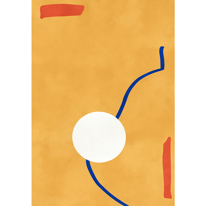 Novelty Abstract Rug Pink and Yellow Polyester Rug Non-Slip Backing Pet Friendly Area Rug for Living Room Clearhalo 'Area Rug' 'Rug' 1715641