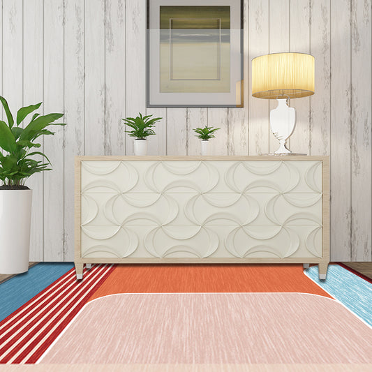 Pink and Brown Bedroom Rug Modern Colorblock Geometric Pattern Area Rug Polyester Stain-Resistant Carpet Yellow-Red Clearhalo 'Area Rug' 'Modern' 'Rugs' Rug' 1715676