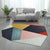 Minimalist Irregular Novelty Rug Multicolor Color Block Pattern Rug Polyester Pet Friendly Carpet for Home Decoration Yellow Clearhalo 'Area Rug' 'Rug' 1715701