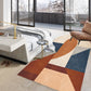 Contemporary Novelty Irregular Rug in Green and Brown Colorblock Pattern Rug Polyester Washable Carpet for Home Decor Brown Clearhalo 'Area Rug' 'Rug' 1715747
