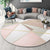 Multicolor Bedroom Rug Contemporary Colorblock Rug Washable Pet Friendly Non-Slip Backing Carpet Pink Clearhalo 'Area Rug' 'Modern' 'Rugs' Rug' 1715805