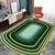 Novelty Living Room Irregular Rug in Green Color Block Print Rug Polyester Stain-Resistant Area Rug Green Clearhalo 'Area Rug' 'Modern' 'Rugs' Rug' 1715817