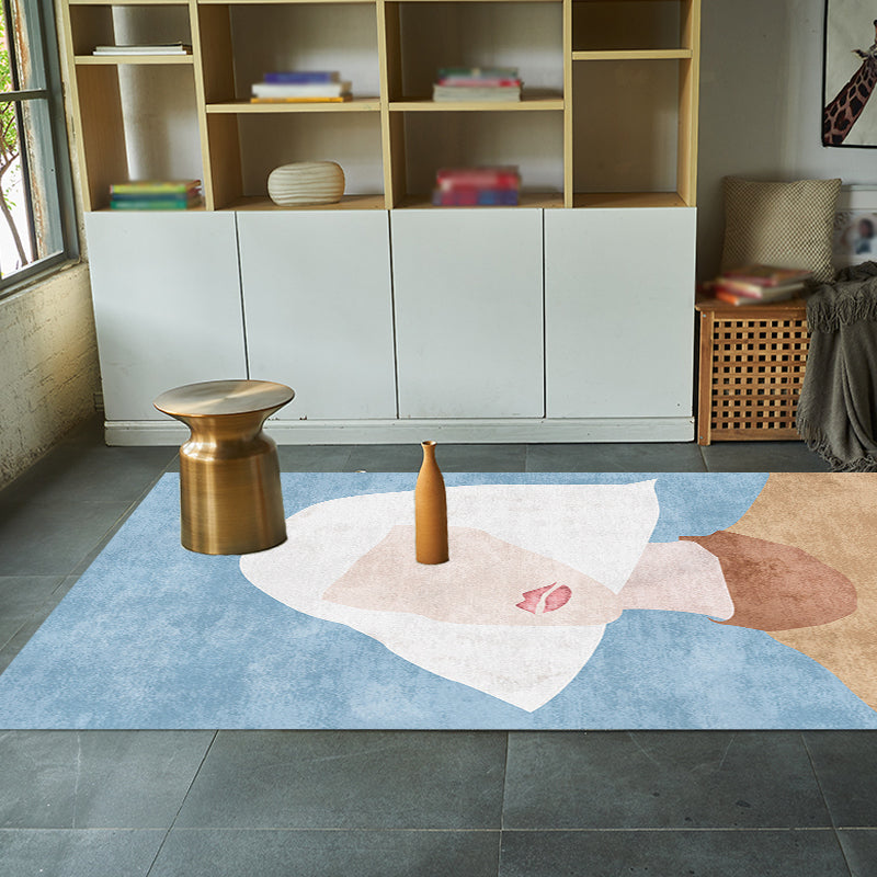 Novelty Character Pattern Rug Multicolor Polyester Rug Non-Slip Backing Pet Friendly Carpet for Living Room Clearhalo 'Area Rug' 'Rug' 1715834