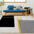 Minimalist Colorblock Geometric Pattern Rug Polyester Rug Anti-Slip Backing Pet Friendly Washable Carpet for Living Room Grey Clearhalo 'Area Rug' 'Modern' 'Rugs' Rug' 1715889