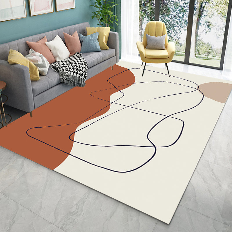 Multicolor Character Pattern Rug Polyester Casual Rug Pet Friendly Washable Carpet for Bedroom Clearhalo 'Area Rug' 'Rug' 1715912