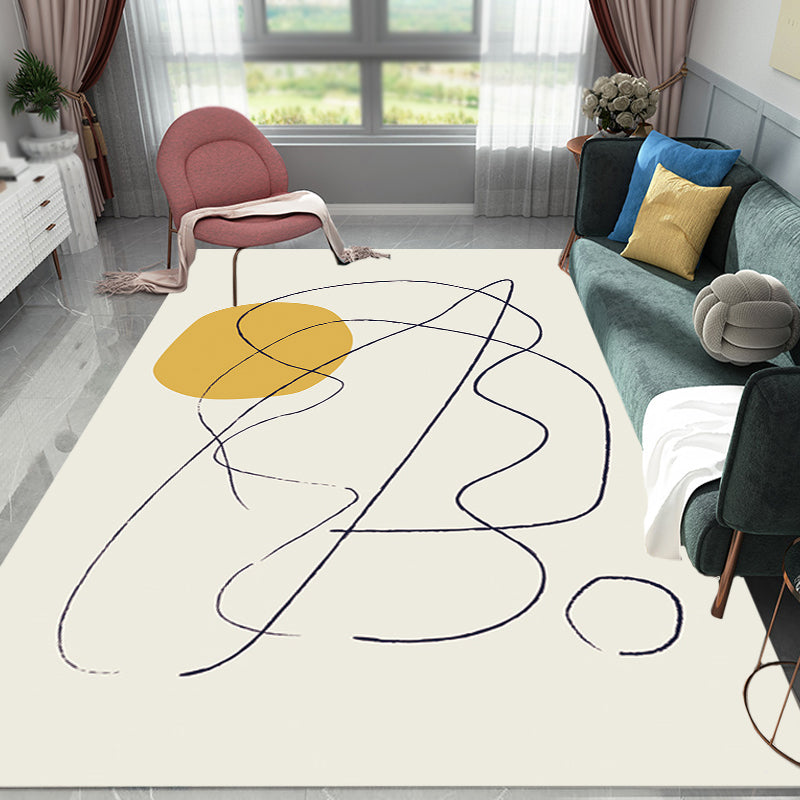 Multicolor Character Pattern Rug Polyester Casual Rug Pet Friendly Washable Carpet for Bedroom Clearhalo 'Area Rug' 'Rug' 1715915