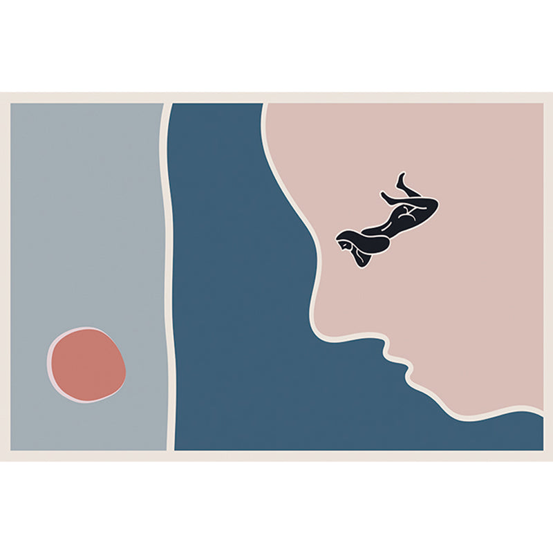 Multicolor Character Pattern Rug Polyester Casual Rug Pet Friendly Washable Carpet for Bedroom Clearhalo 'Area Rug' 'Rug' 1715922