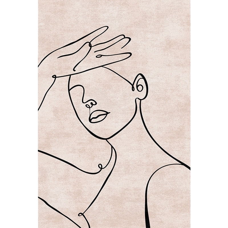 Contemporary Figure Pattern Rug Multicolor Polyester Rug Washable Pet Friendly Area Rug for Bedroom Clearhalo 'Area Rug' 'Rug' 1716029