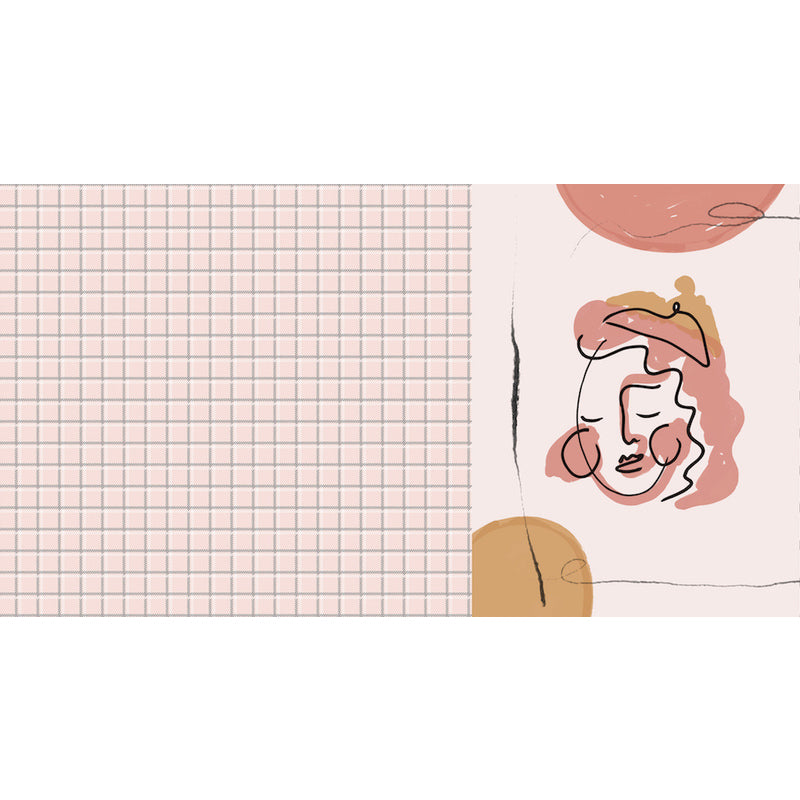 Pink Houndstooth Pattern Rug Polyester Modernist Rug Pet Friendly Anti-Slip Backing Area Rug for Living Room Clearhalo 'Area Rug' 'Rug' 1716131