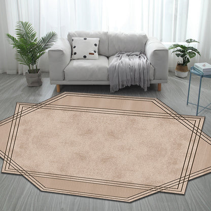 Brown Bedroom Rug Novelty Solid Color Area Rug Polyester Pet Friendly Anti-Slip Carpet Brown Clearhalo 'Area Rug' 'Rug' 1716321