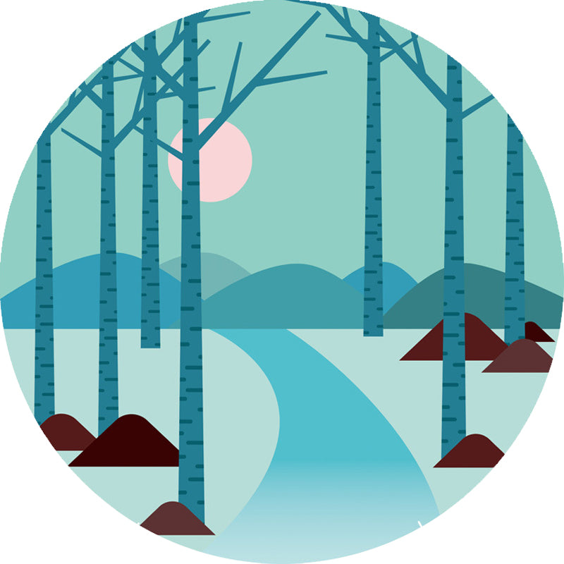 Kids Road Pattern Rug Yellow and Blue Polyester Rug Washable Pet Friendly Non-Slip Area Rug for Child's Bedroom Clearhalo 'Area Rug' 'Rug' 1716351