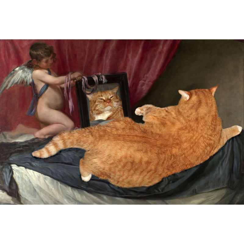 Novelty Cat Pattern Rug Red and Black Polyester Washable Pet Friendly Area Rug for Decoration Clearhalo 'Area Rug' 'Rug' 1716384