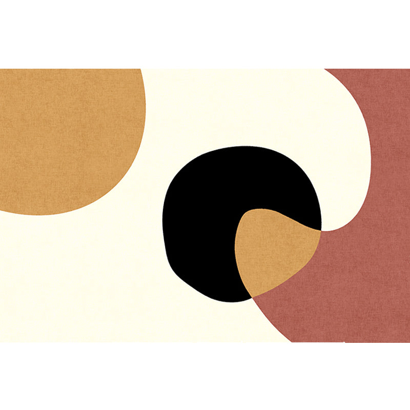 Novelty Abstract Rug Beige Polyester Rug Non-Slip Backing Washable Pet Friendly Area Rug for Living Room Clearhalo 'Area Rug' 'Rug' 1716431