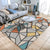 Colorblock Geometric Living Room Rug Polyester Novelty Abstract Rug Washable Pet Friendly Carpet Pewter Clearhalo 'Area Rug' 'Modern' 'Rugs' Rug' 1716435