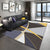 Stylish Colorblock Rug Black and Purple Modern Rug Polyester Washable Pet Friendly Anti-Slip Carpet for Living Room Black Clearhalo 'Area Rug' 'Modern' 'Rugs' Rug' 1716941