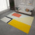 Multicolor Simplicity Rug Flannel Colorblock Rug Pet Friendly Washable Anti-Slip Backing Carpet for Living Room Yellow Clearhalo 'Area Rug' 'Modern' 'Rugs' Rug' 1716993