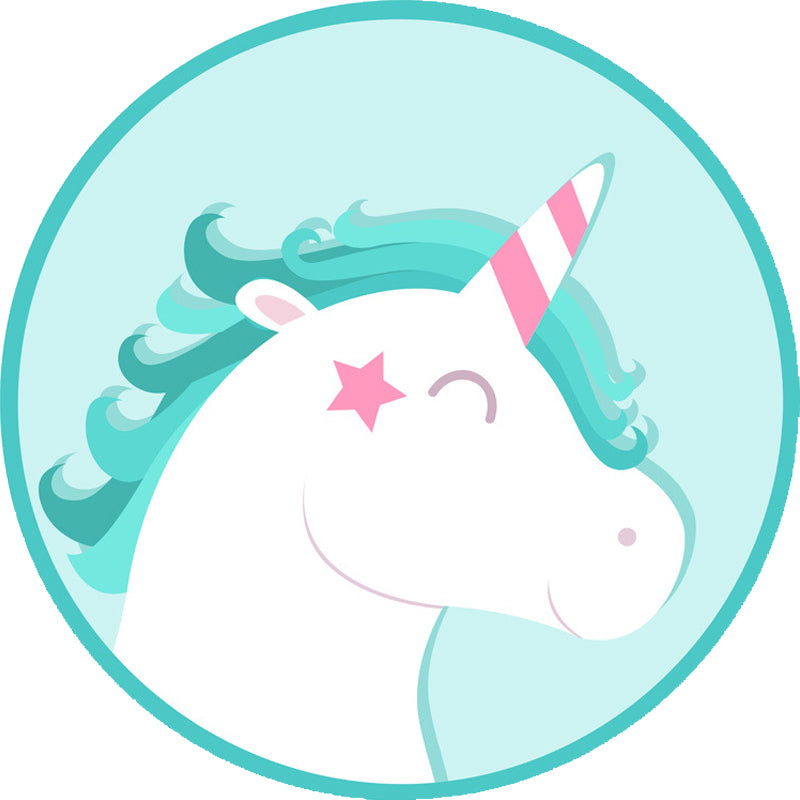 Pink and Blue Kids Rug Polyester Cartoon Animal Pattern Rug Pet Friendly Washable Anti-Slip Backing Carpet for Decoration Clearhalo 'Area Rug' 'Rug' 1717390