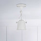 Bucket Shade Living Room Ceiling Lamp Antique Style Metal 1 Bulb Black/Rust Rotatable Semi Flush Pendant Light Clearhalo 'Ceiling Lights' 'Close To Ceiling Lights' 'Close to ceiling' 'Semi-flushmount' Lighting' 1719642
