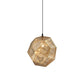 10"/12.5"/19"W Faceted Globe Pendant Lighting Contemporary Metal 1 Light Sliver/Gold/Rose Gold Hanging Ceiling Light Clearhalo 'Ceiling Lights' 'Modern Pendants' 'Modern' 'Pendant Lights' 'Pendants' Lighting' 172047