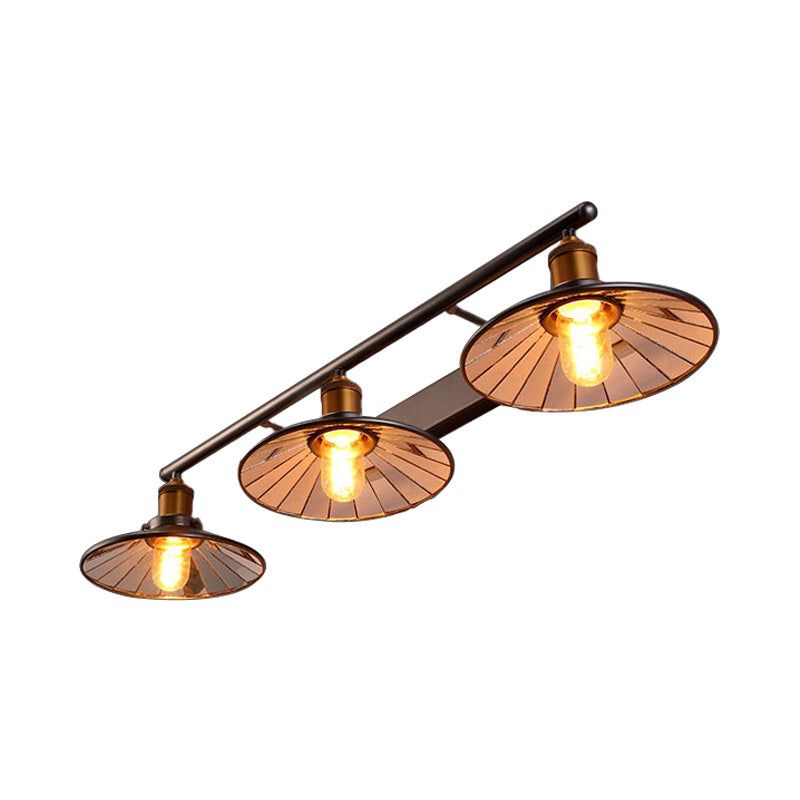 2/3 Bulbs Cone Shade Wall Mount Light Vintage Style Black Metal Sconce Lighting for Restaurant Clearhalo 'Art deco wall lights' 'Cast Iron' 'Glass' 'Industrial wall lights' 'Industrial' 'Middle century wall lights' 'Modern' 'Rustic wall lights' 'Tiffany' 'Traditional wall lights' 'Wall Lamps & Sconces' 'Wall Lights' Lighting' 172122