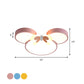 Mouse Head and Butterfly Ceiling Flush Kids Style Acrylic LED Pink/Yellow/Blue Flush Mount Lighting Clearhalo 'Ceiling Lights' 'Close To Ceiling Lights' 'Close to ceiling' 'Flush mount' Lighting' 1723002