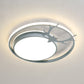 Grey/Gold LED Round Flush Lamp Fixture Modernist Acrylic Ceiling Mounted Light with Antler Design Clearhalo 'Ceiling Lights' 'Close To Ceiling Lights' 'Close to ceiling' 'Flush mount' Lighting' 1723034