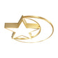 Crescent and Star Metal Ceiling Lamp Minimalist LED Gold Flush Mount Lighting in Warm/White Light Clearhalo 'Ceiling Lights' 'Close To Ceiling Lights' 'Close to ceiling' 'Flush mount' Lighting' 1723089
