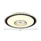 Round Ceiling Mounted Fixture Simple Crystal Block LED Black Flush Lamp with Loving Heart Pattern Clearhalo 'Ceiling Lights' 'Close To Ceiling Lights' 'Close to ceiling' 'Flush mount' Lighting' 1723507