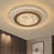 Acrylic Disc Ceiling Lamp Minimalist LED White Flush Mount Fixture with Music Note Pattern, 16"/19.5" W White Clearhalo 'Ceiling Lights' 'Close To Ceiling Lights' 'Close to ceiling' 'Flush mount' Lighting' 1723858