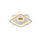 Simple Squared Flush Light Fixture Acrylic LED Bedroom Ceiling Lighting in Gold, 16.5"/20.5" W Clearhalo 'Ceiling Lights' 'Close To Ceiling Lights' 'Close to ceiling' 'Flush mount' Lighting' 1723908
