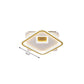 Simple Squared Flush Light Fixture Acrylic LED Bedroom Ceiling Lighting in Gold, 16.5"/20.5" W Clearhalo 'Ceiling Lights' 'Close To Ceiling Lights' 'Close to ceiling' 'Flush mount' Lighting' 1723909