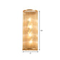 Minimalism Cylinder Wall Mount Lamp Crystal Rod 4 Lights Hallway Wall Sconce Lighting in Gold Clearhalo 'Cast Iron' 'Glass' 'Industrial' 'Modern wall lights' 'Modern' 'Tiffany' 'Traditional wall lights' 'Wall Lamps & Sconces' 'Wall Lights' Lighting' 1724233