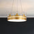 Crown Chandelier Light Modernism Metal Pink/Blue/Gold LED Suspended Lighting Fixture with Crystal Deco Gold Clearhalo 'Ceiling Lights' 'Chandeliers' 'Modern Chandeliers' 'Modern' Lighting' 1724381