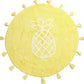 Stylish Pineapple Pattern Rug Yellow Kids Rug Cotton Washable Pet Friendly Anti-Slip Carpet for Children's Room Clearhalo 'Area Rug' 'Rug' 1725276