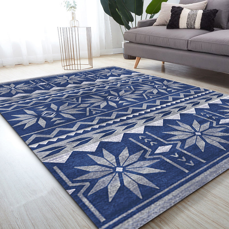 Multicolor Vintage Rug Polyester Tribal Stripe Pattern Rug Pet Friendly Washable Anti-Slip Backing Carpet for Decoration Clearhalo 'Area Rug' 'Bohemian' 'Rugs' Rug' 1725334