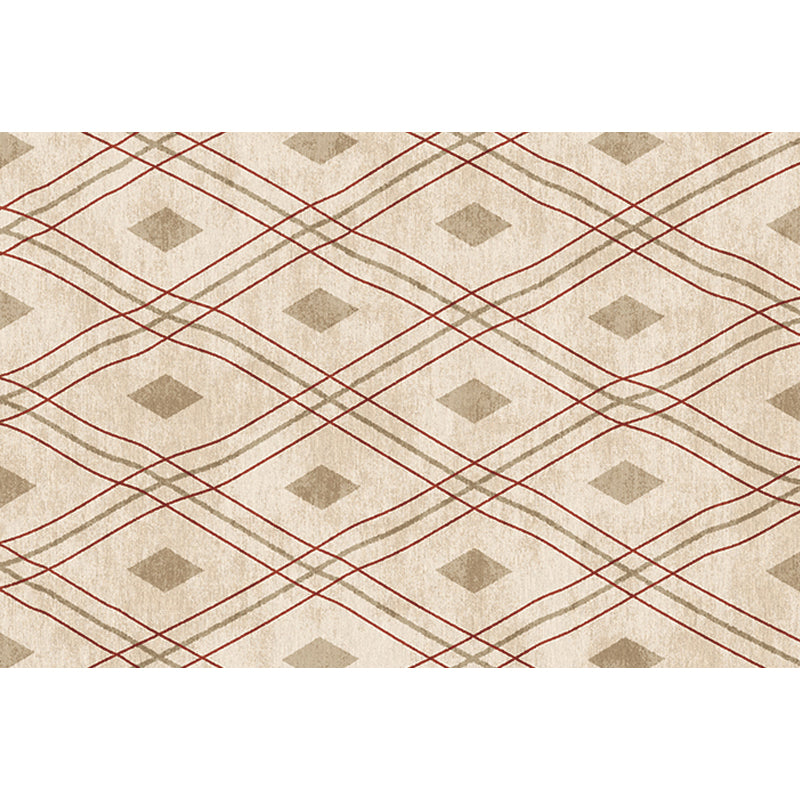 Multicolor Vintage Rug Polyester Tribal Stripe Pattern Rug Pet Friendly Washable Anti-Slip Backing Carpet for Decoration Clearhalo 'Area Rug' 'Bohemian' 'Rugs' Rug' 1725341