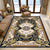 Retro Medallion Pattern Rug Multicolor Rug Synthetics Washable Pet Friendly Anti-Slip Carpet for Living Room Black Clearhalo 'Area Rug' 'Moroccan' 'Rugs' Rug' 1725502