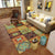 Multicolor Retro Rug Polyester Tribal Pattern Rug Pet Friendly Washable Anti-Slip Backing Carpet for Decoration Yellow-Red Clearhalo 'Area Rug' 'Moroccan' 'Rugs' Rug' 1725635