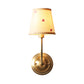 1 Head Tapered Shade Wall Lamp Traditional Style Fabric Metal Sconce Light in Gold for Child Bedroom Clearhalo 'Wall Lamps & Sconces' 'Wall Lights' Lighting' 172570