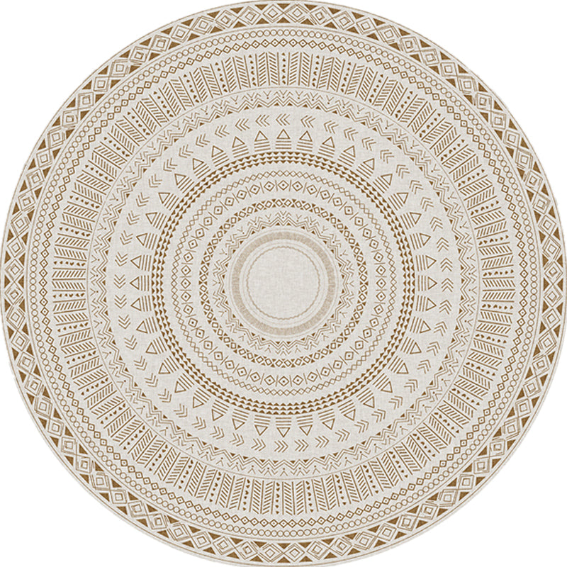 Bohemian Tribal Pattern Rug Grey Multicolor Polyester Rug Washable Pet Friendly Non-Slip Area Rug for Living Room Clearhalo 'Area Rug' 'Bohemian' 'Rugs' Rug' 1725781