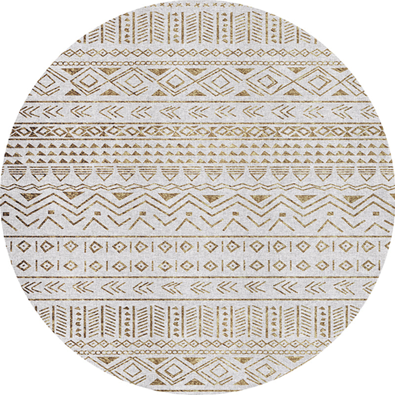 Bohemian Tribal Pattern Rug Grey Multicolor Polyester Rug Washable Pet Friendly Non-Slip Area Rug for Living Room Clearhalo 'Area Rug' 'Bohemian' 'Rugs' Rug' 1725784