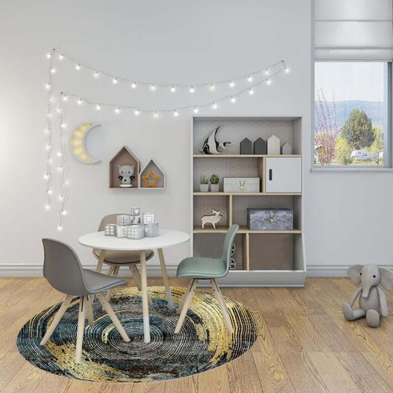 Unusual Watercolor Pattern Rug Multicolor Modernist Rug Polyester Washable Pet Friendly Anti-Slip Carpet for Bedroom Black Clearhalo 'Area Rug' 'Modern' 'Rugs' Rug' 1725797